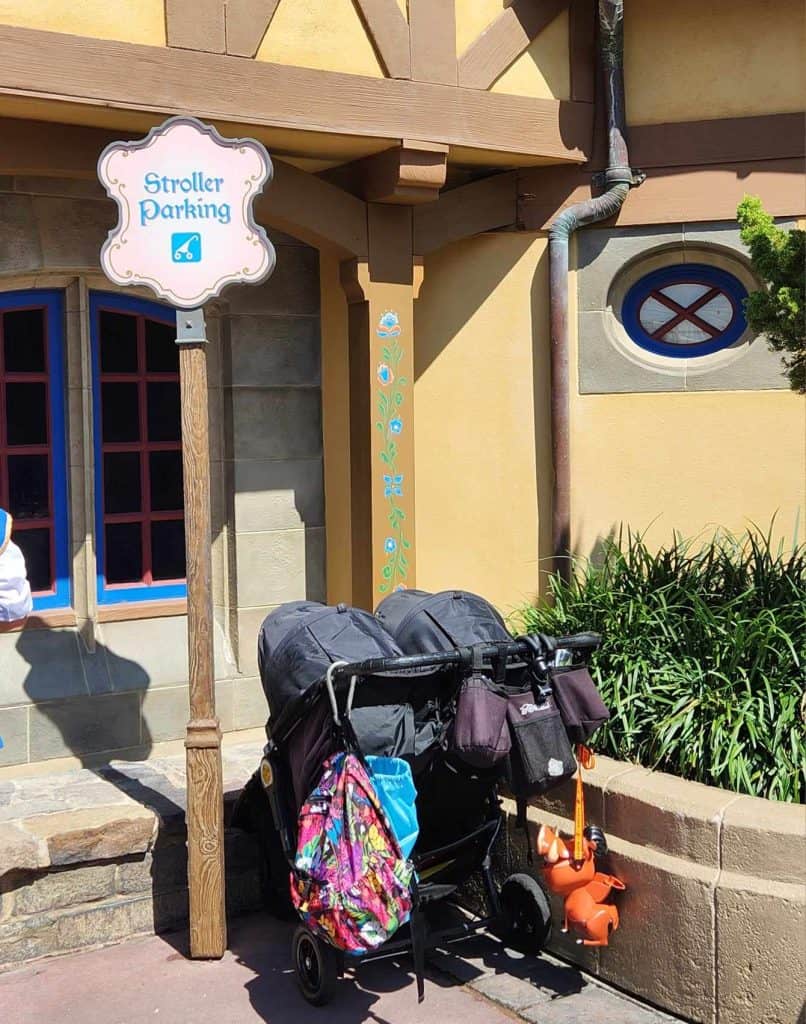 Stroller parking at Disney World