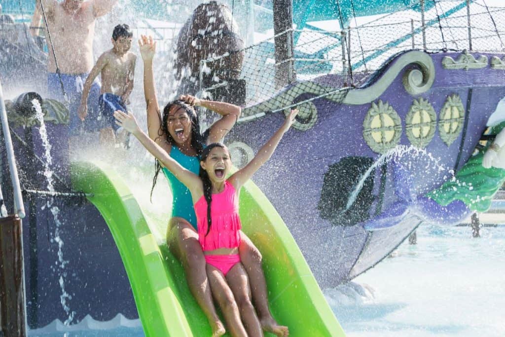Enjoying the water slides at the best water parks inTennessee