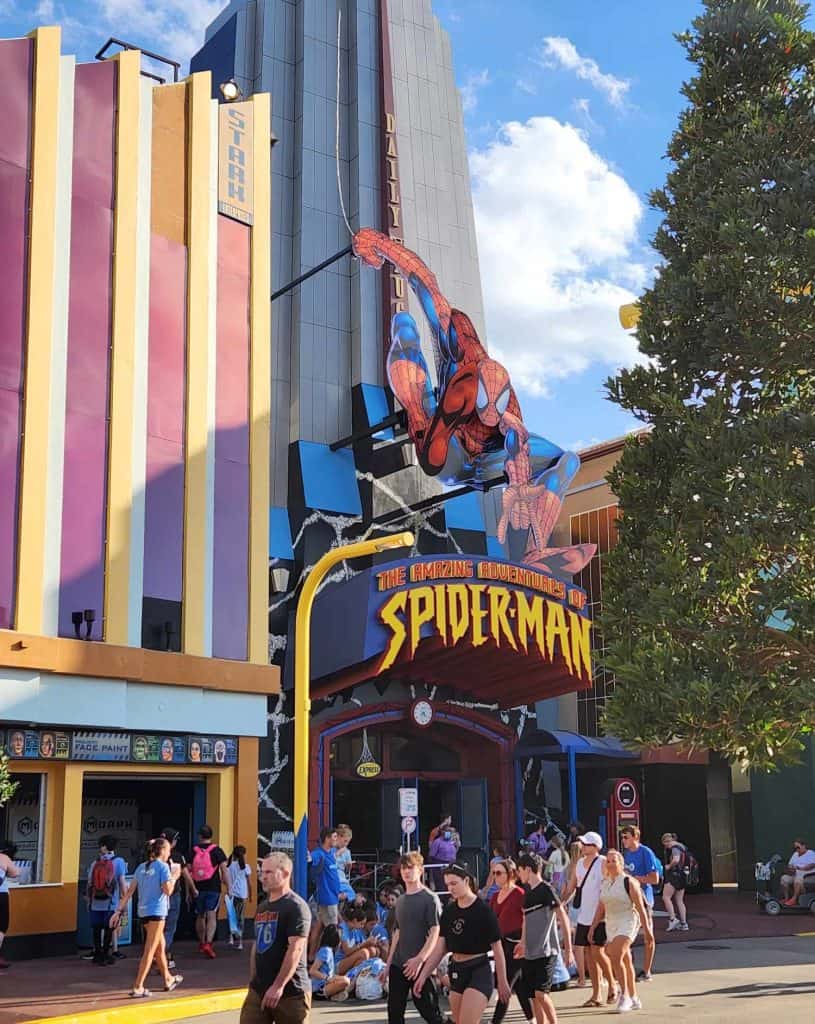 Riding Spiderman at Islands of Adventure.