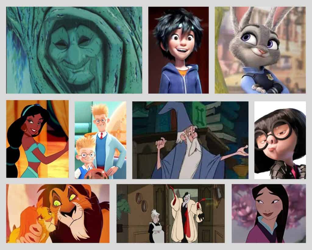 Smart Disney Characters Collage