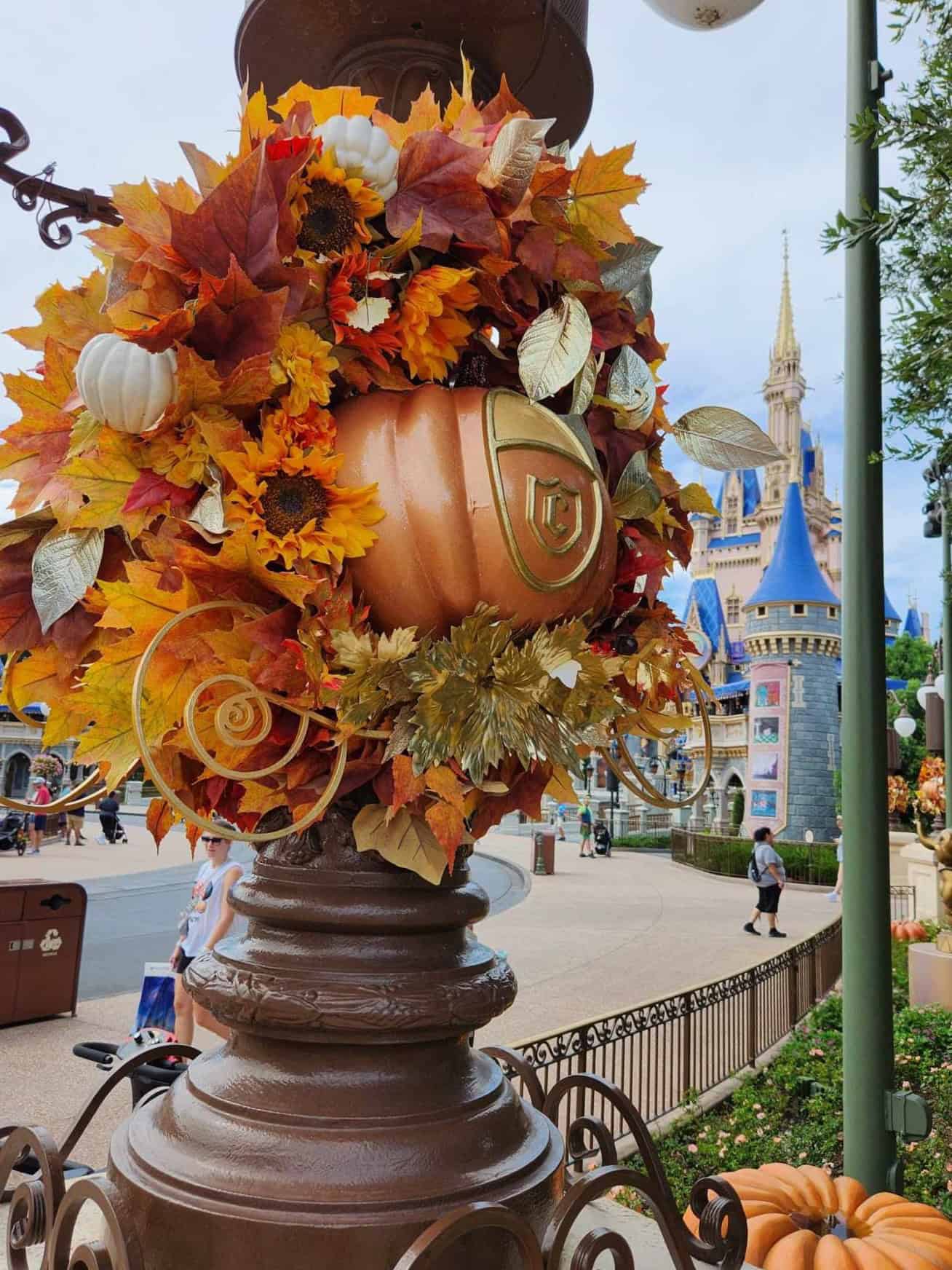 Falls wreaths in Magic Kingdom