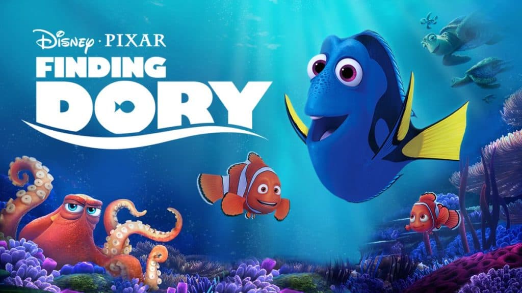 Finding Dory is a great Disney movie for toddlers