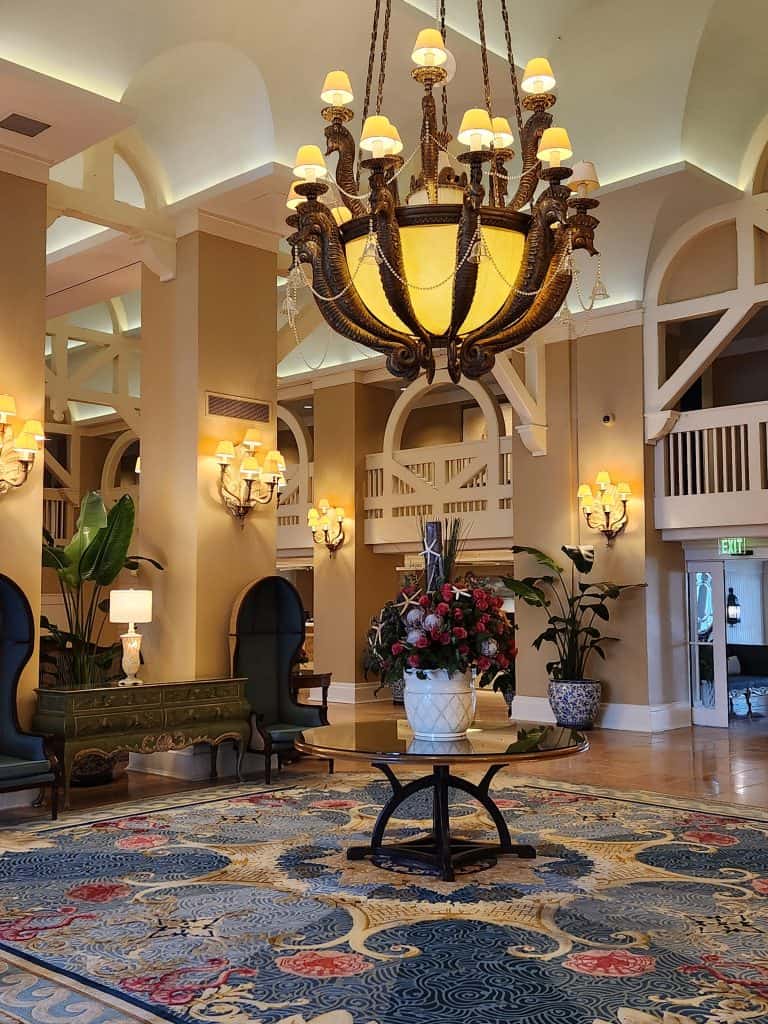 The main lobby at Disney's Beach Club Resort & Villas