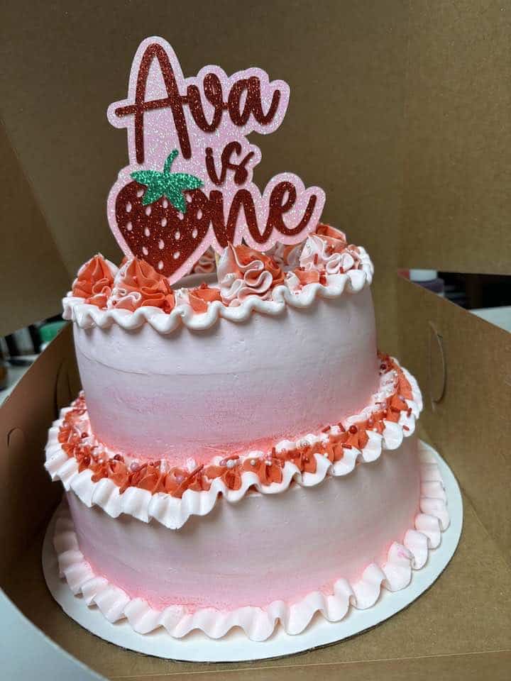 A delicious custom cake from So This is Buttercream.