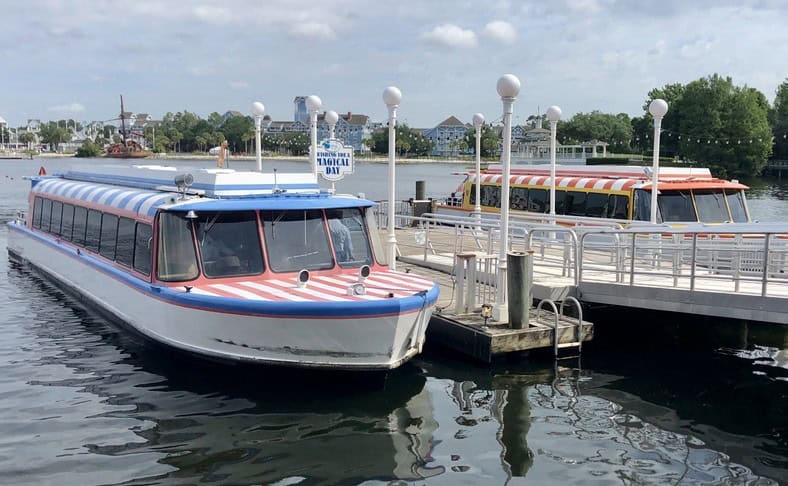 The Friendship Water Taxi is a great way to get to Hollywood Studios from Disney's Beach Club Resort.
