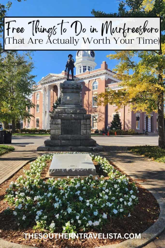 Free Things to Do in Murfreesboro Pin