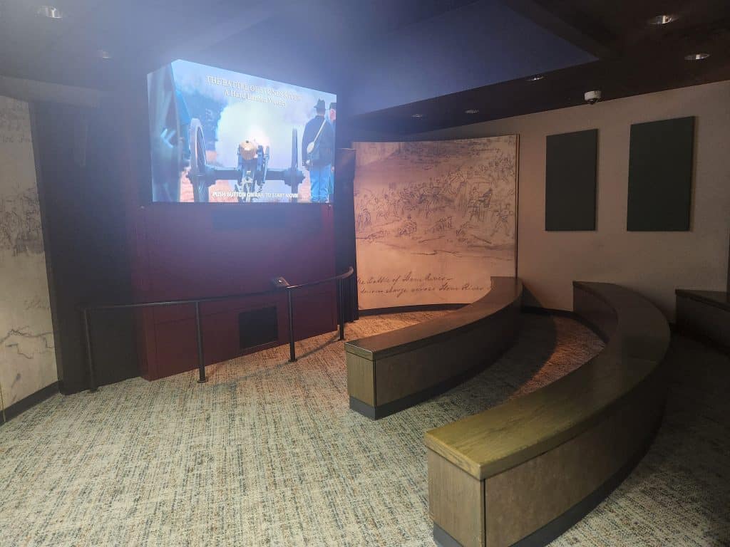 The visitors center features a 9 minute educational film.