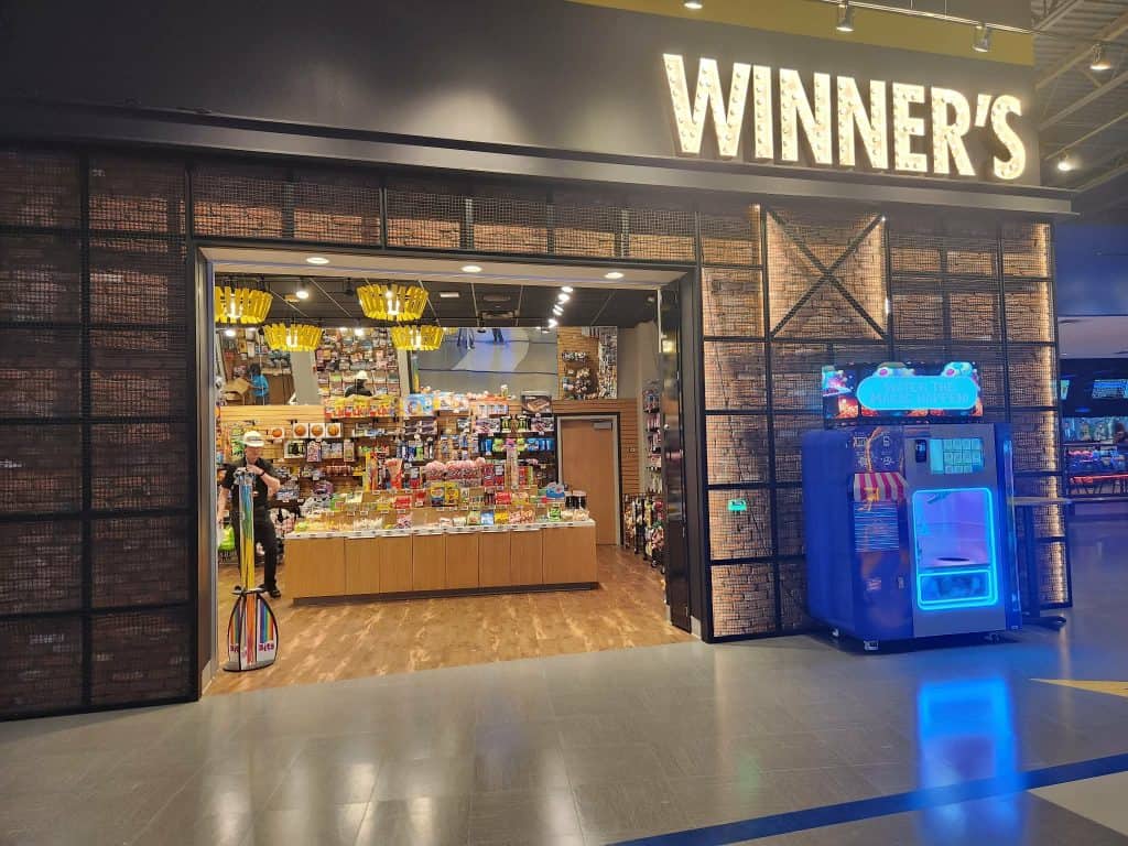 The winner's area at Main Event Murfreesboro.