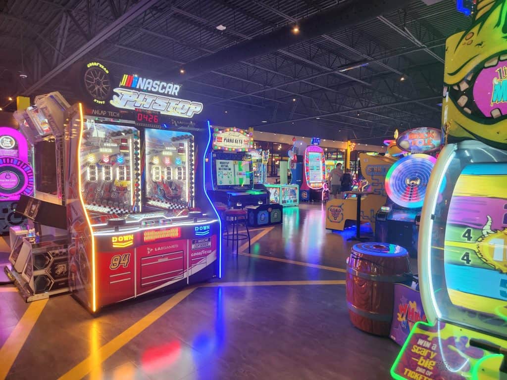 The arcade at Main Event Murfreesboro.