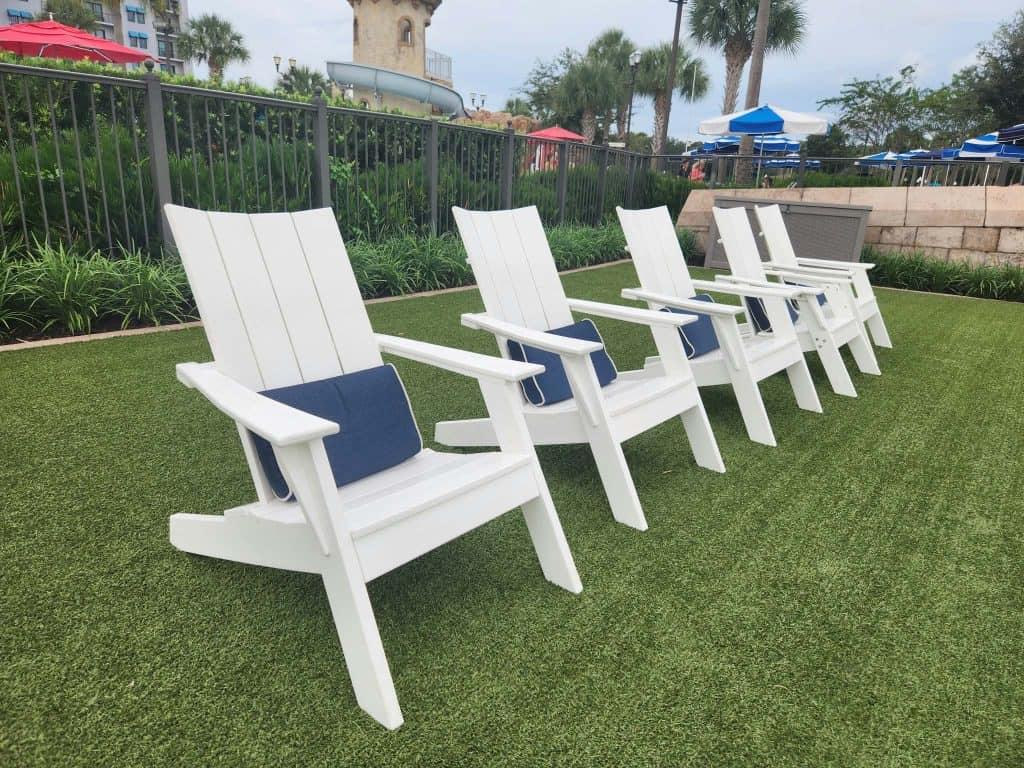 Quiet seating area at Riviera Resort.