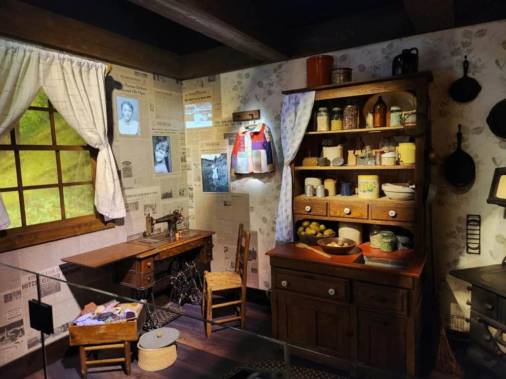 Dolly's coat of many colors in part of the exhibit.