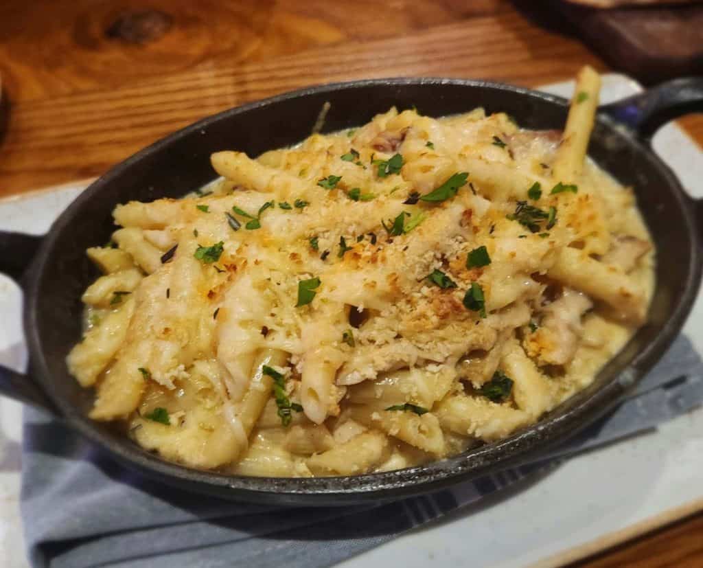 The Baked Mac and Cheese at Bell Bottoms Up